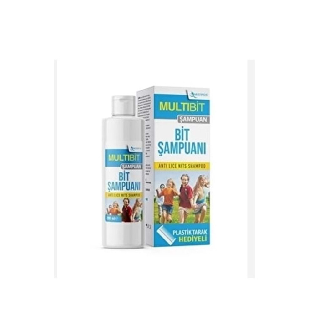 MULTİBİT BİT ŞAMPUANI 200 ML + PLASTİK TARAK HEDİYELİ