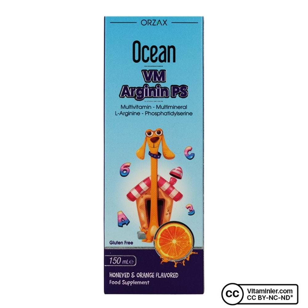 OCEAN VM ARGİNİN PS ŞURUP 150 ML ( MULTİVİTAMİN & L-ARJİNİN )