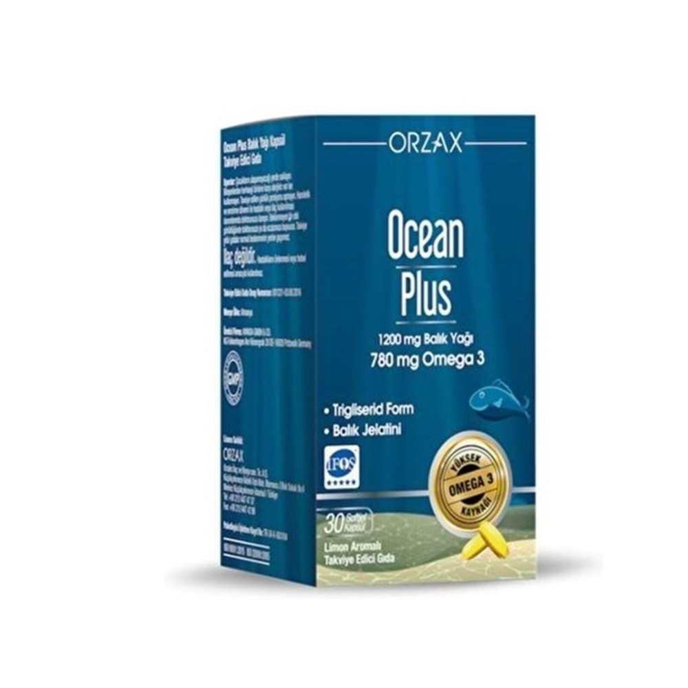 OCEAN PLUS BALIK YAĞI OMEGA 3 1200 MG 30 KAPSÜL