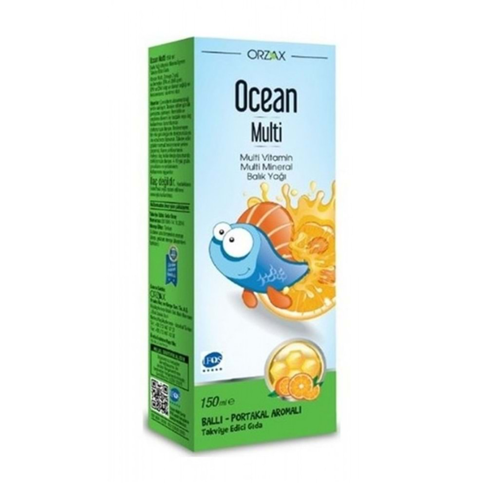 Ocean Multi Ballı Portakal Konsantreli Şurup 150 ml