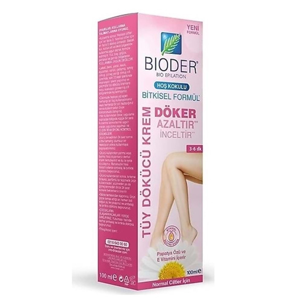 BİODER TÜY DÖKÜCÜ KREM 100 ML PAPATYA ÖZÜ ( WOMEN )