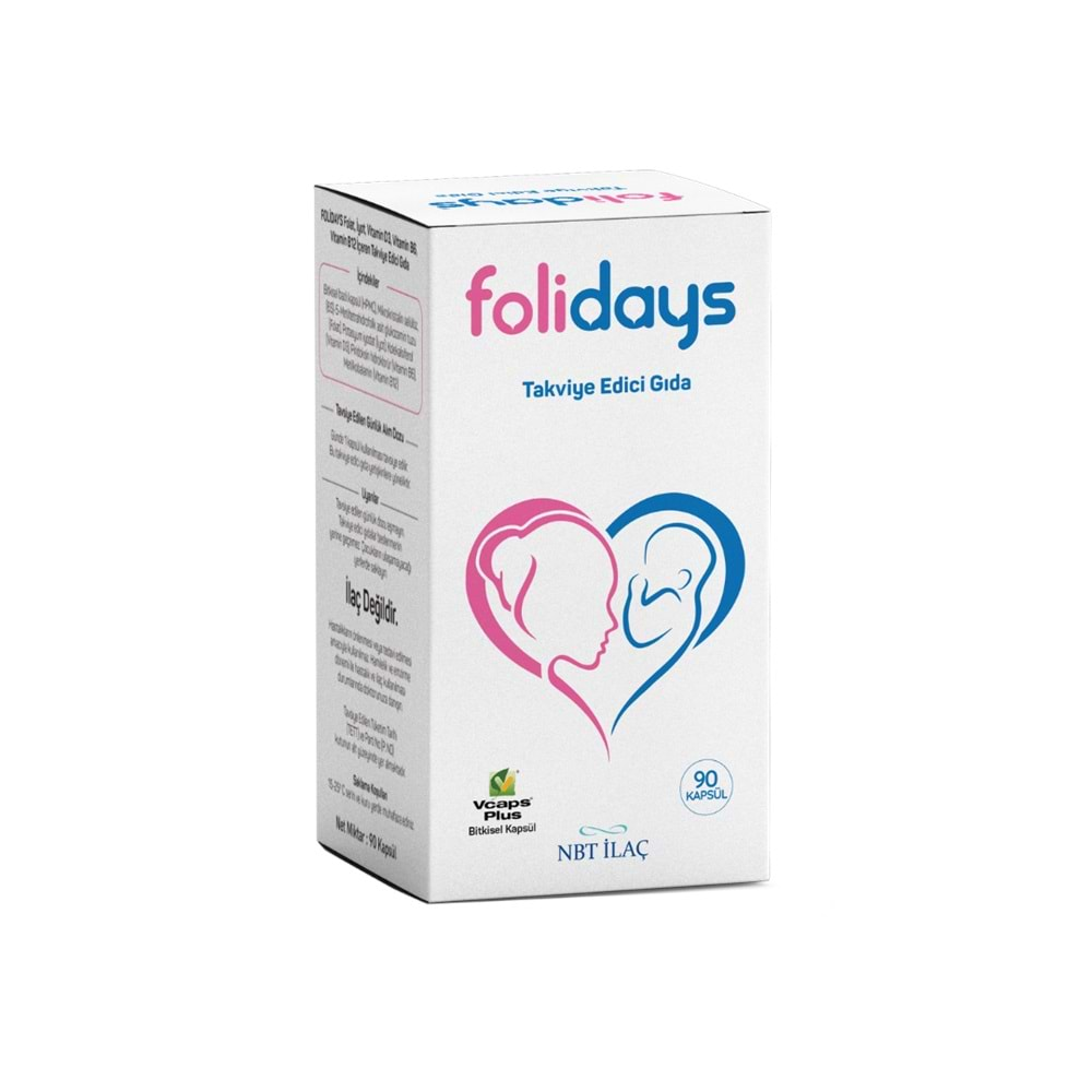 FOLİDAYS ( FOLIK-IOD-B12-B6-D3) 30 YUMUŞAK KAPSÜL