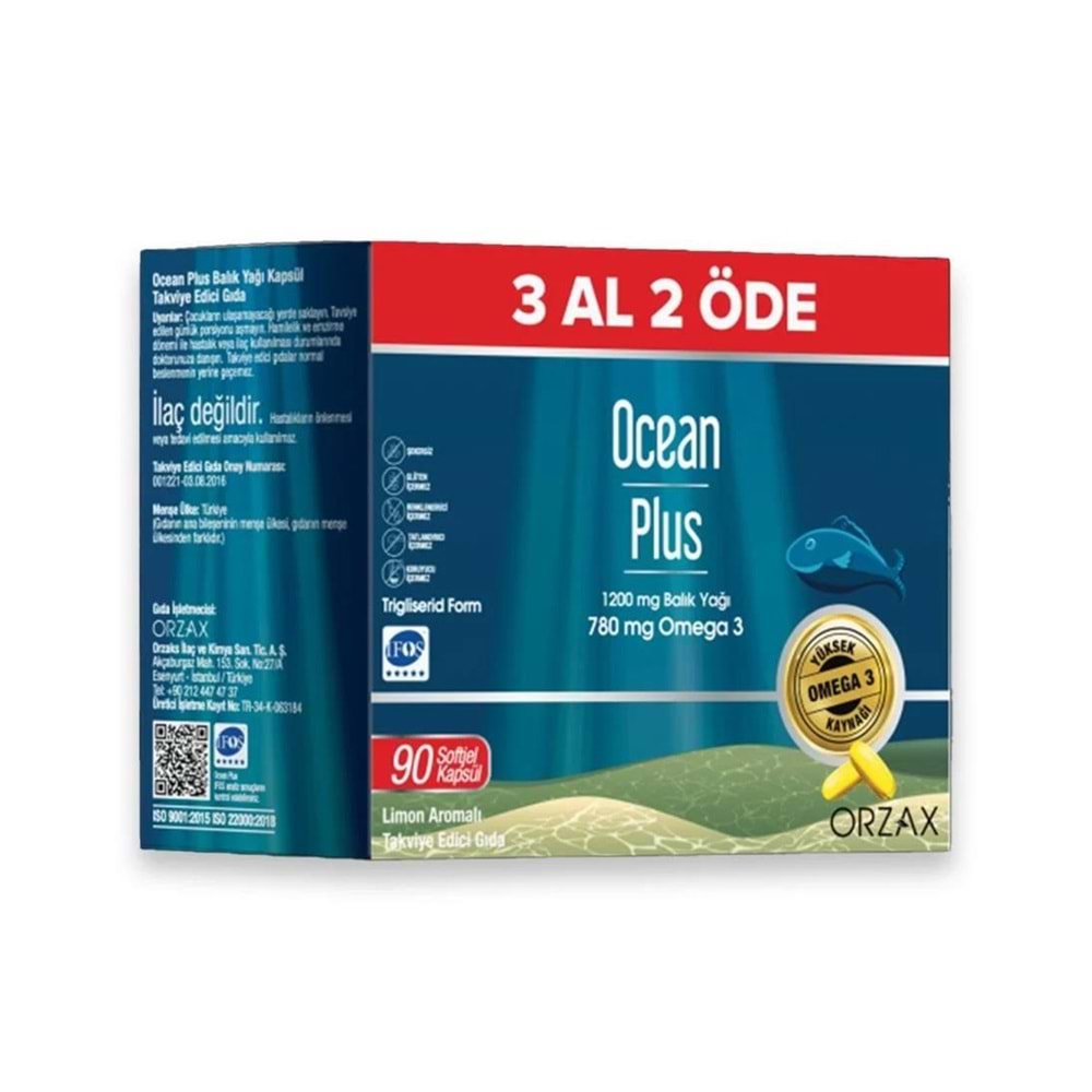 OCEAN PLUS 90 KAPSÜL 3 AL 2 ÖDE
