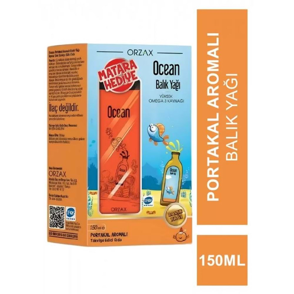 OCEAN PORTAKAL AROMALI ŞURUP MATARA HEDİYELİ