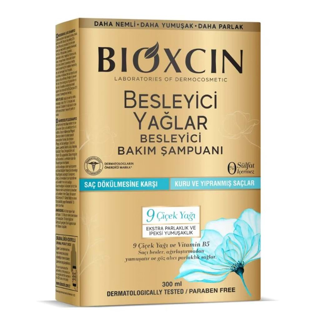 BIOXCIN BESLEYİCİ YAĞLAR BAKIM ŞAMPUANI 300 ML