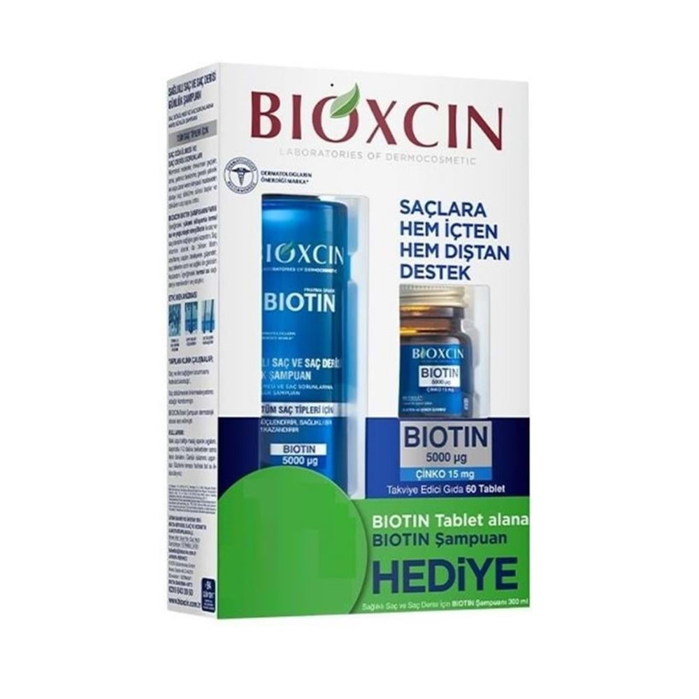 BIOXCIN BİOTİN 5000 MCG + BİOTİN ŞAMPUAN HEDİYELİ