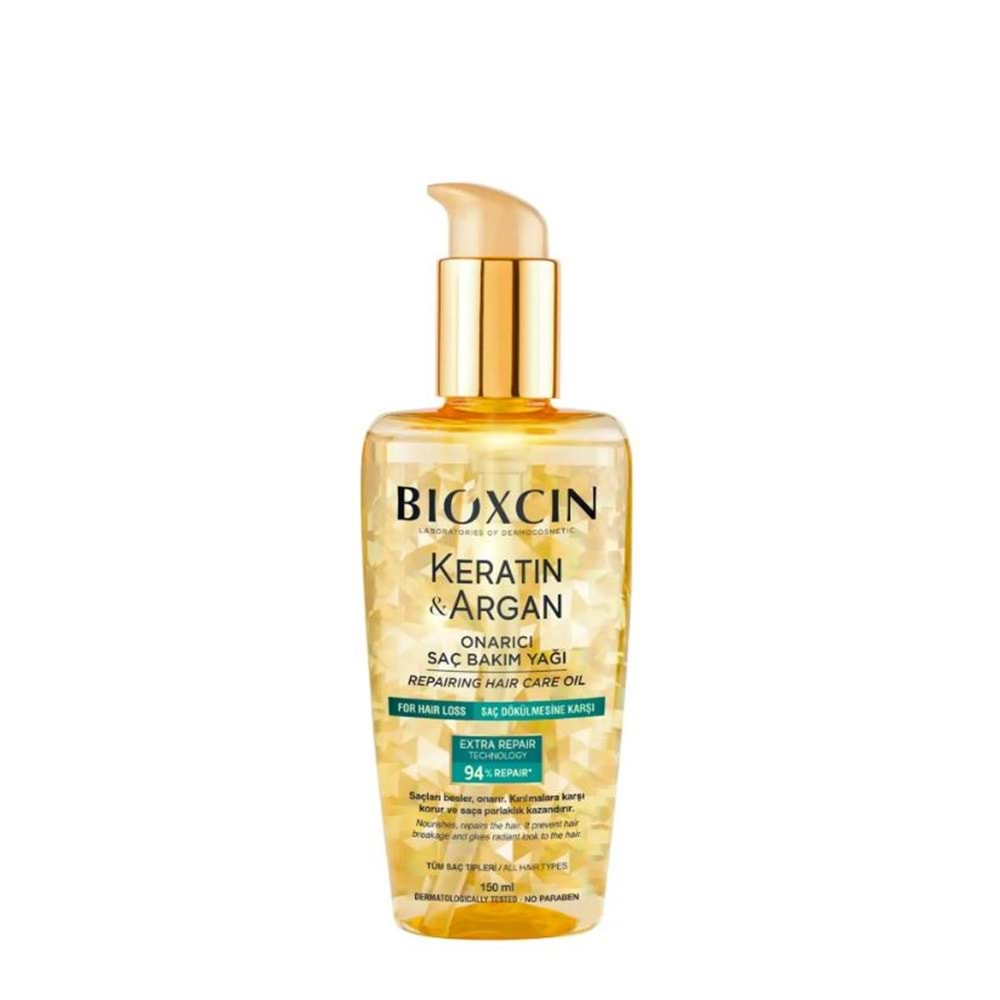 BIOXCIN KERATİN & ARGAN ONARICI SAÇ BAKIM YAĞI 150 ML