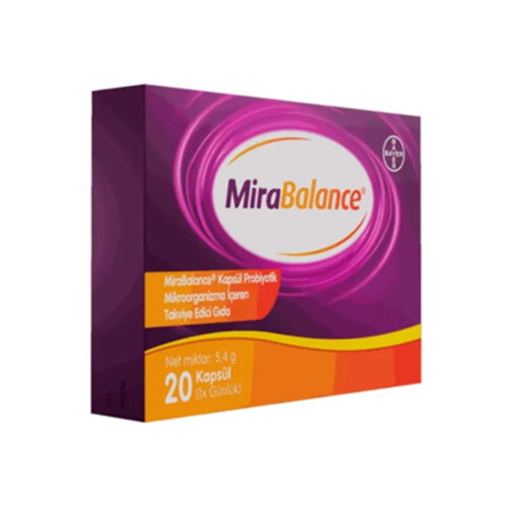 MİRABALANCE ADULT PROBİYOTİK 20 KAPSÜL