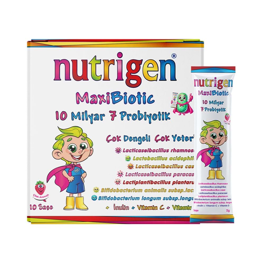 NUTRİGEN MAXBİOTİC PROBİOTİC 10 SAŞE