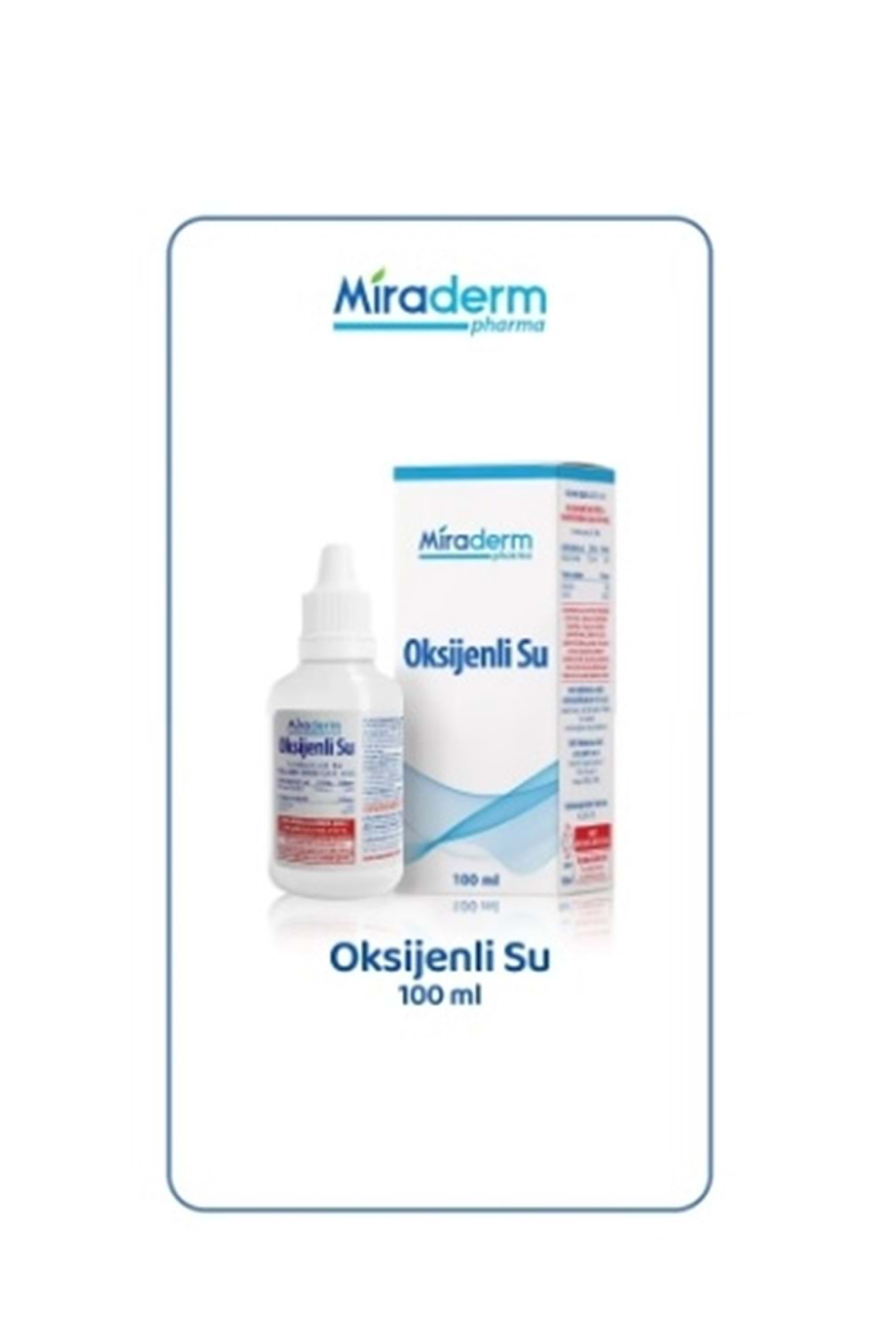 MİRADERM OKSİJENLİ SU 100 ML