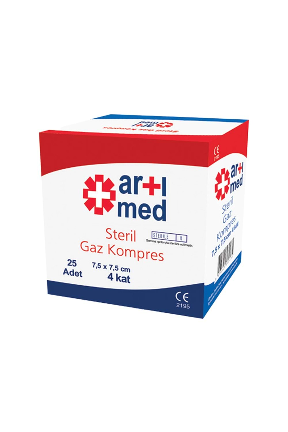 ARTI MED STERİL GAZ KOMPRES 7,5X7,5 CM (25 Lİ)