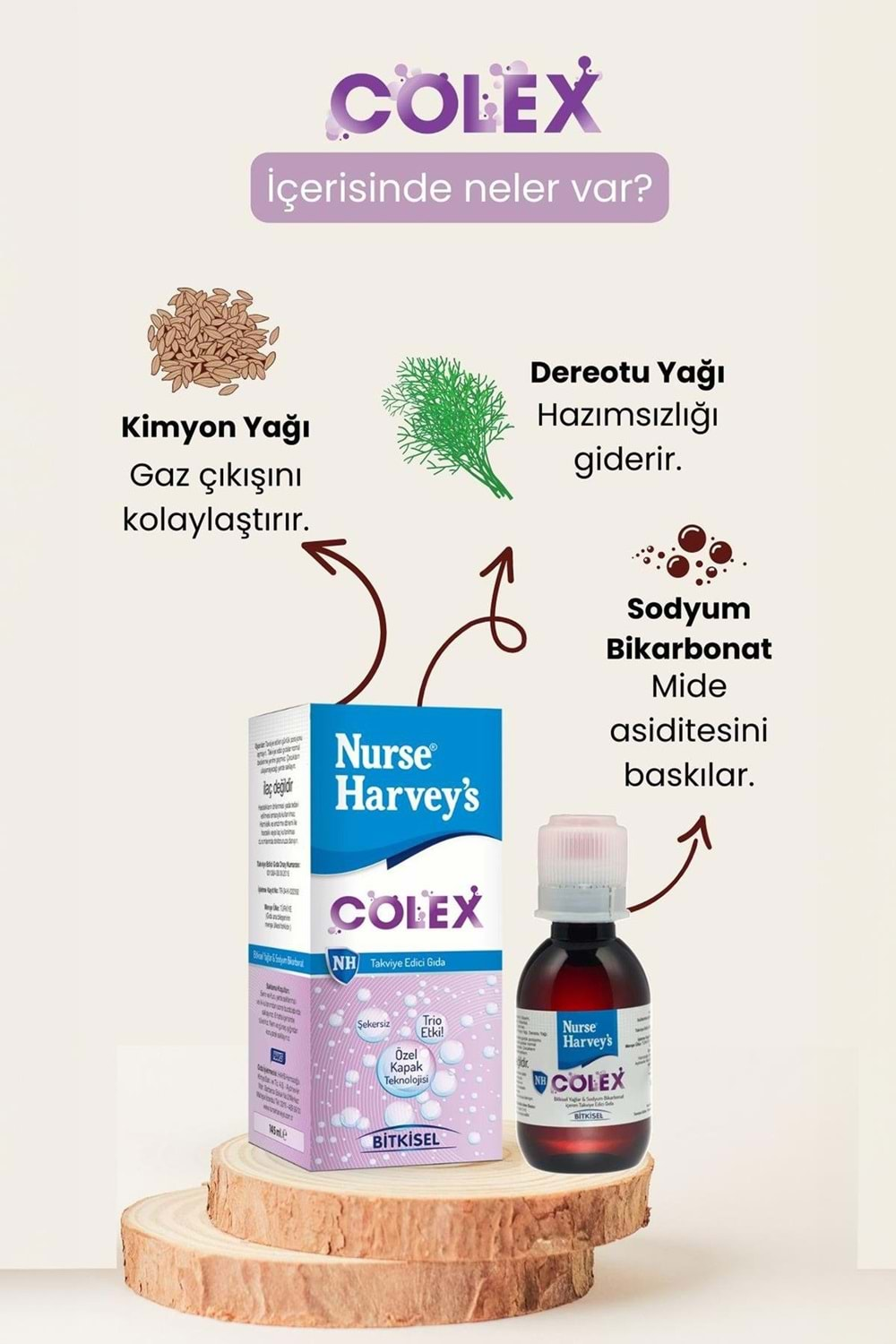 NURSE HARVEYS COLEX BİTKİSEL 145 ML SURUP