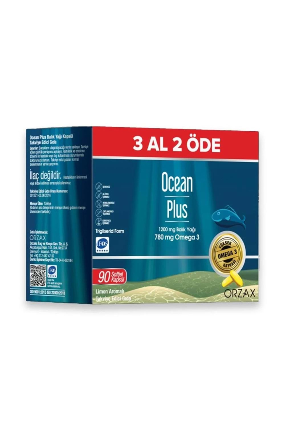 OCEAN PLUS 90 KAPSÜL 3 AL 2 ÖDE