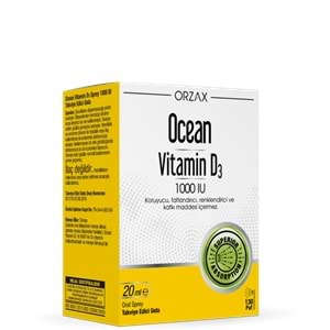 OCEAN VİTAMİN D3 1000 IU 20 ML SPREY