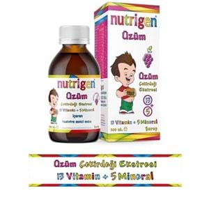 NUTRİGEN ÜZÜM 200 ML ŞURUP AROMALI