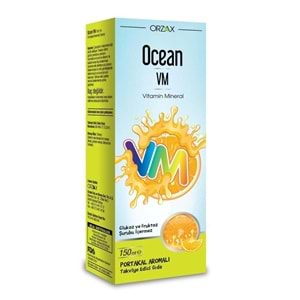 OCEAN VM VİTAMİN MİNERAL ŞURUP 150 ML PORTAKAL AROMALI