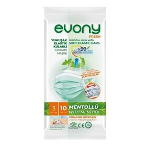 EVONY 3 KALTI MENTOLLÜ MASKE (10 LU)