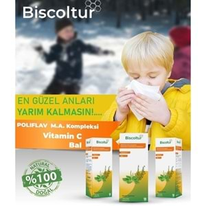 BISCOLTUR KEKIK VE VITAMIN C ICEREN SIVI TAKVIYE EDICI GIDA 128 GR