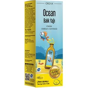 OCEAN OMEGA 3 LİMONLU BALIK YAĞI ŞURUBU 150 ML