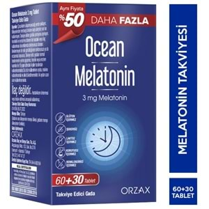 OCEAN MELATONİN 3 MG 60+30 TB %50 DAHA FAZLA