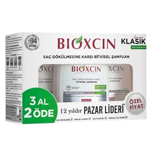 BİOXCIN GENESİS DÖKÜLME KARŞITI ŞAMPUAN 3 AL 2 ÖDE YAĞLI SAÇLAR İÇİN