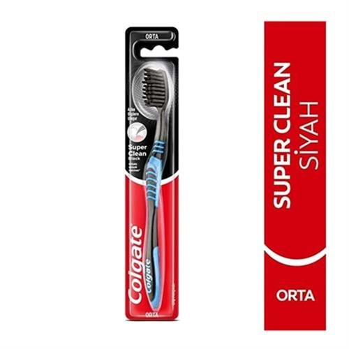 COLGATE DİŞ FIRÇASI SUPER CLEAN BLACK ( ORTA )