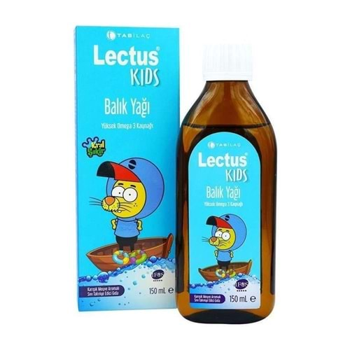 LECTUS KIDS KRAL ŞAKİR KARIŞIK MEYVE AROMALI BALIK YAĞI 150 ML