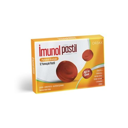 İmunol Portakal Aromalı 12 Pastil