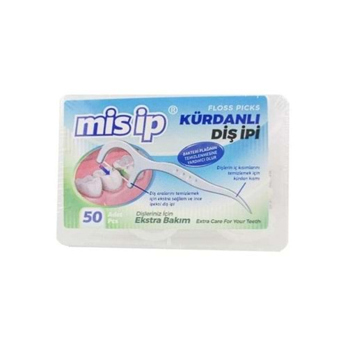 MİS İP KÜRDANLI DİŞ İPİ 50 ADET