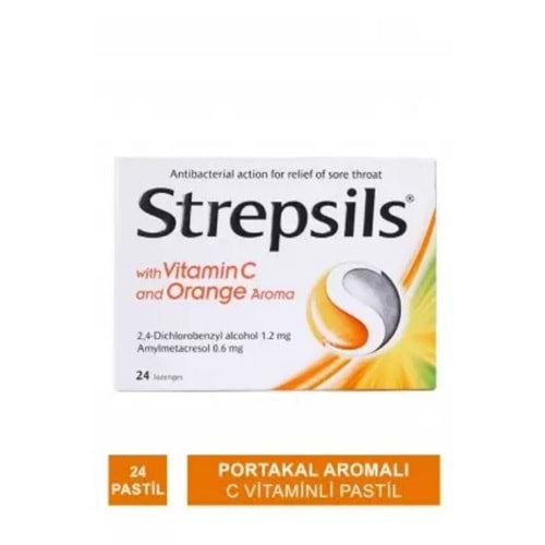 Strepsils Portakal & C Vitamini Aromalı 24 Pastil