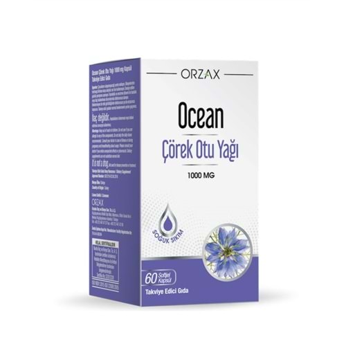 OCEAN ÇÖREK OTU YAĞI 1000 MG 60 SOFTJEL KAPSÜL