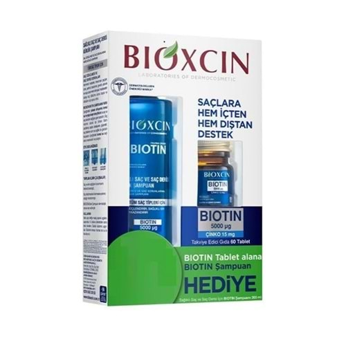 BIOXCIN BİOTİN 5000 MCG + BİOTİN ŞAMPUAN HEDİYELİ