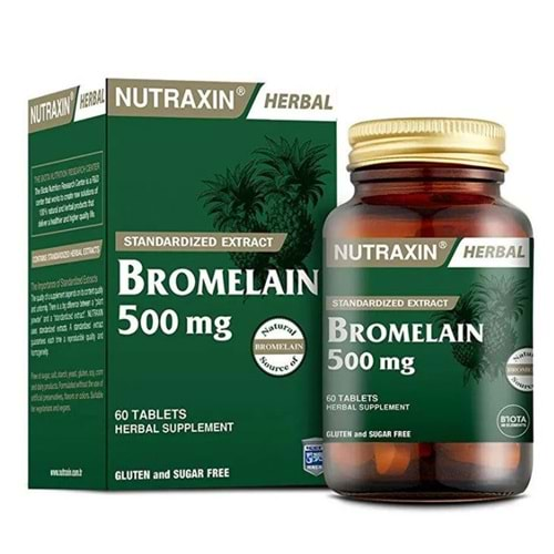 NUTRAXİN BROMELAİN 60 KAPSÜL