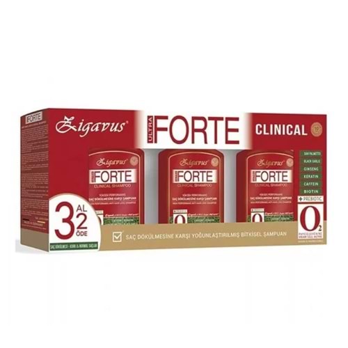 ZİGAVUS FORTE 3 AL 2 ÖDE KURU & NORMAL SAÇLAR İÇİN