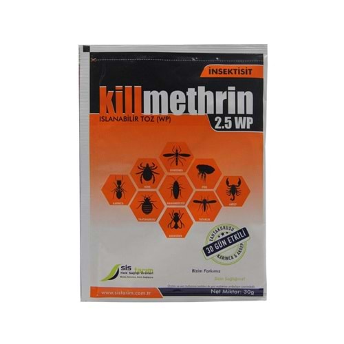 KİLLMETHRİN İNSEKTİSİT 2.5 WP 30 GR