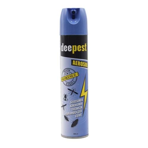 DEEPEST AEROSOL SİVRİSİNEK-KARASİNEK-TATARCIK-HAMAMBÖCEĞİ-GÜVE ETKİLİ 300 ML