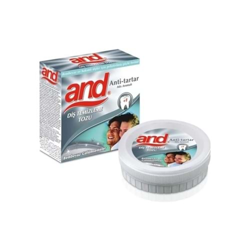 AND DİŞ PARLATMA TOZU ANTİ TARTAR MEYVE AROMALI 40 GR