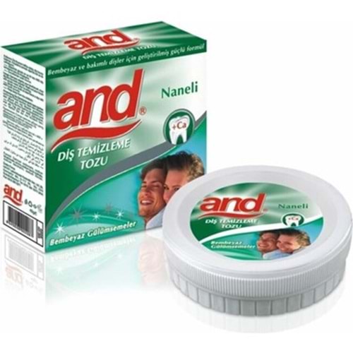 AND DİŞ PARLATMA TOZU NANELİ 40 GR