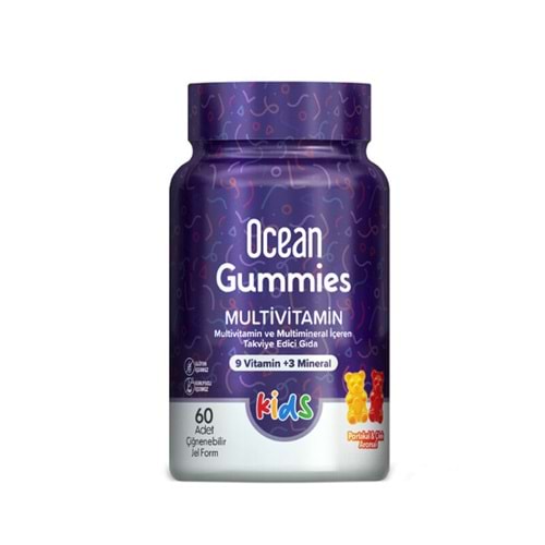 OCEAN GUMMİES MULTİVİTAMİN 60 ÇİĞNENEBİLİR JEL FORM