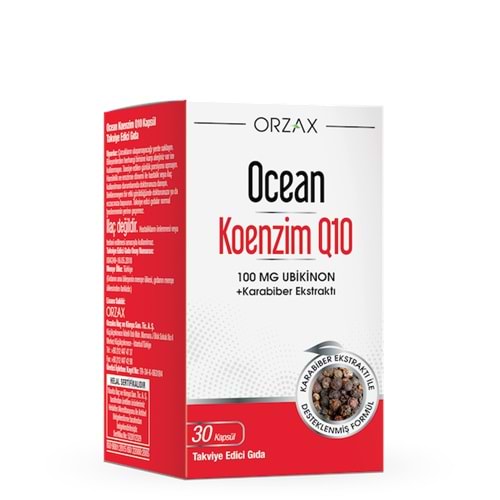 OCEAN KOENZİM Q10 100 MG 30 KAPSUL