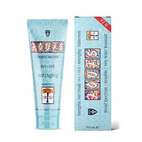 AQUAS ENERGETİC ANTİ AGİNG GÜNEŞ KREMİ SPF+ 50 100 ML NEW FORMU ( YAŞLANMA KARŞITI )