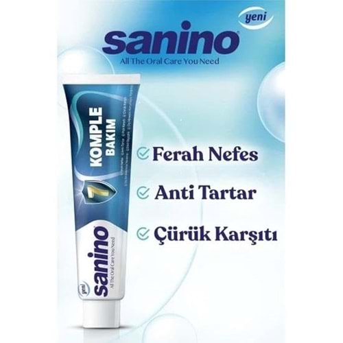SANİNO DİŞ MACUNU KOMPLE BAKIM 75 ML