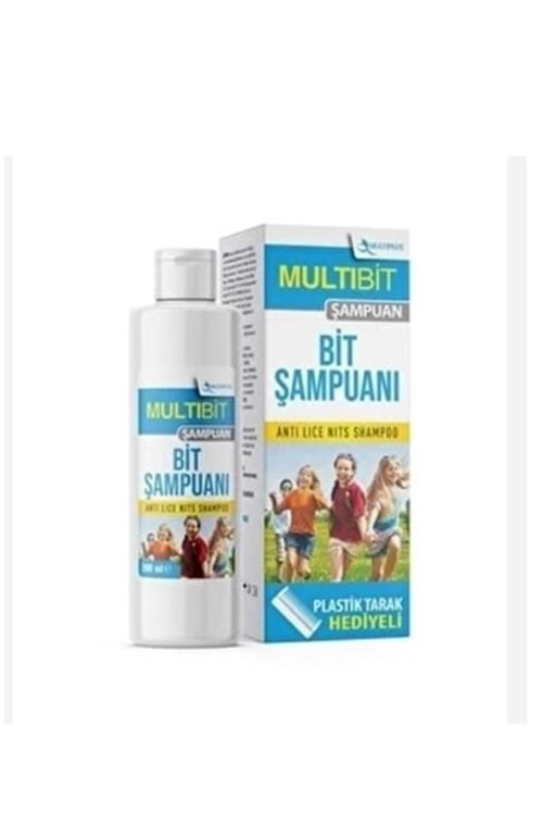 MULTİBİT BİT ŞAMPUANI 200 ML + PLASTİK TARAK HEDİYELİ