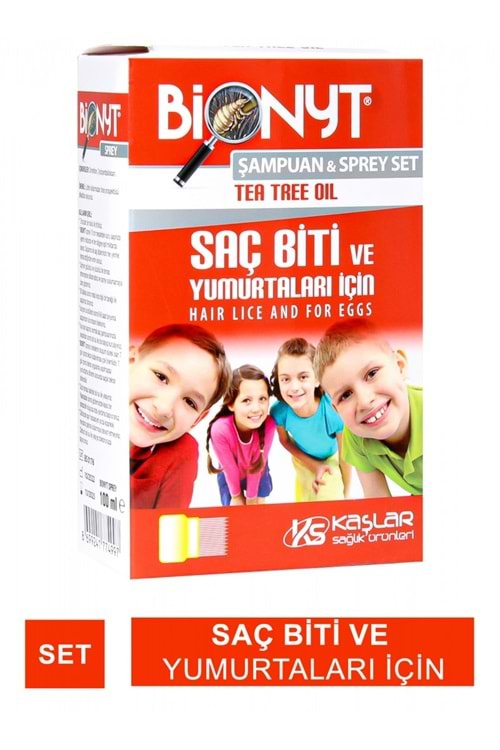 BİONYT BİT SPREYİ 100 ML & 150 ML TEA TREE OİL BİT ŞAMPUANI 100 ML HEDİYELİ ( ÇELİK TARAKLI )