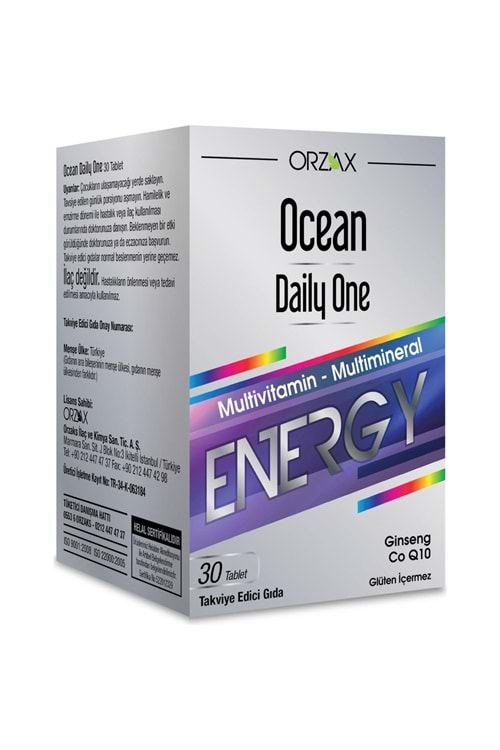 OCEAN DAİLY ONE ENERGY 30 TABLET