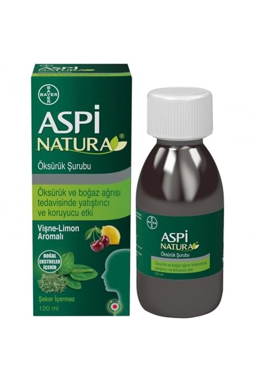 ASPİNATURA ÖKSÜRÜK ŞURUBU 120 ML VİŞNE & LİMON AROMALI ( YETİŞKİN )