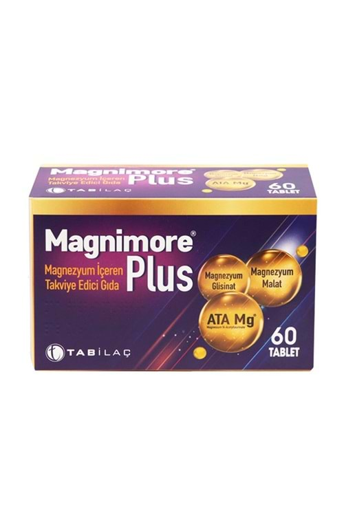 MAGNİMORE PLUS 60 TABLET ( MAGNEZYUM MALAT )