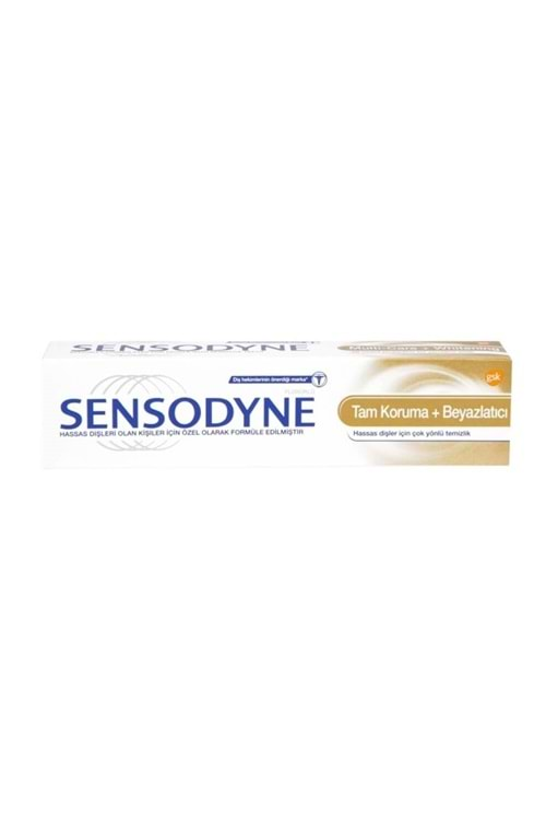 SENSODYNE DİŞ MACUNU TAM KORUMA + BEYAZLATICI 50 ML