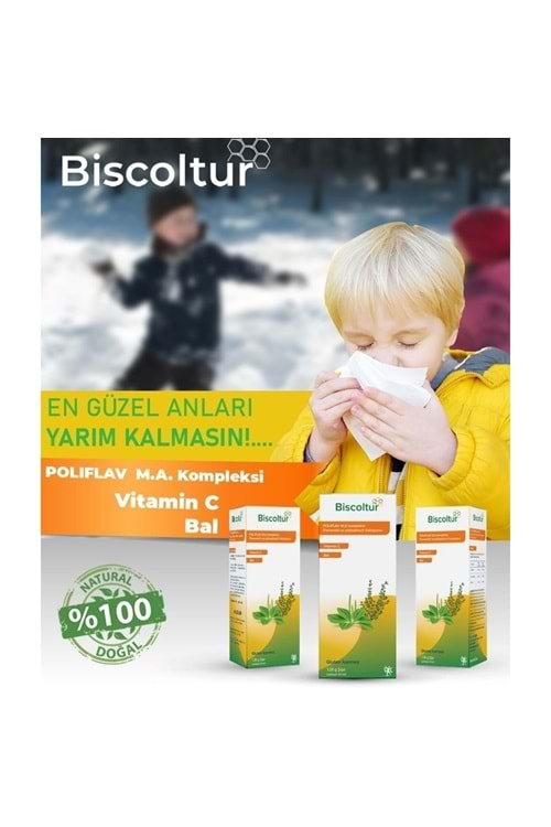 BISCOLTUR KEKIK VE VITAMIN C ICEREN SIVI TAKVIYE EDICI GIDA 128 GR