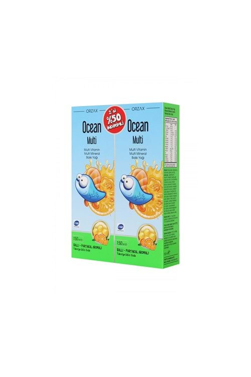 OCEAN MULTİ ŞURUP 150 ML ( 2. % 50 İNDİRİMLİ ) ( BALLI-PORTAKALLI ) KOFRE PAKET